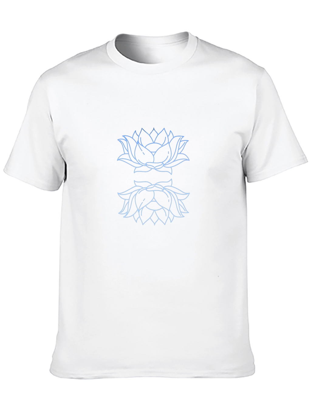 Lotus Outline Graphic Black T-Shirt