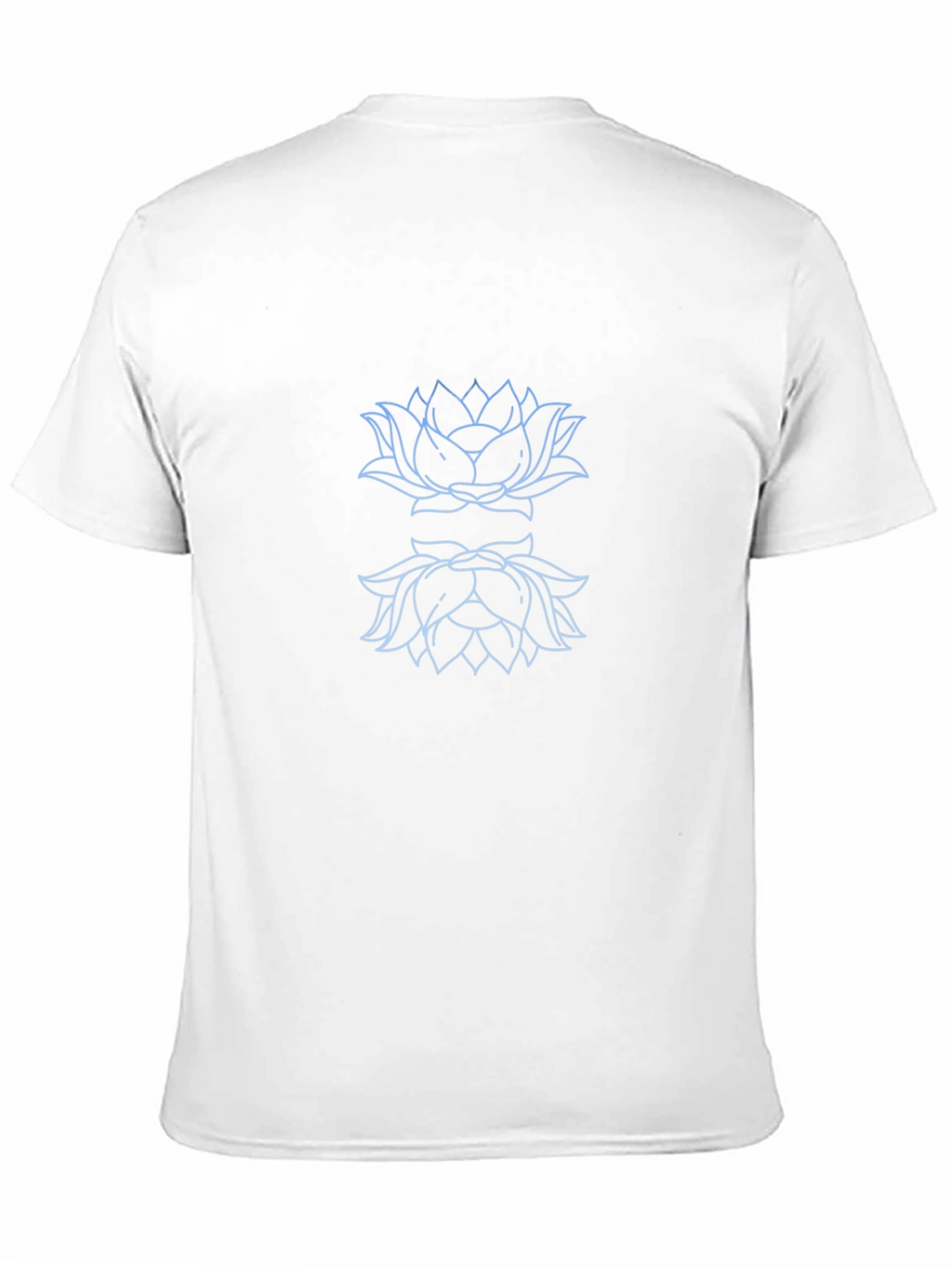 Lotus Outline Graphic Black T-Shirt