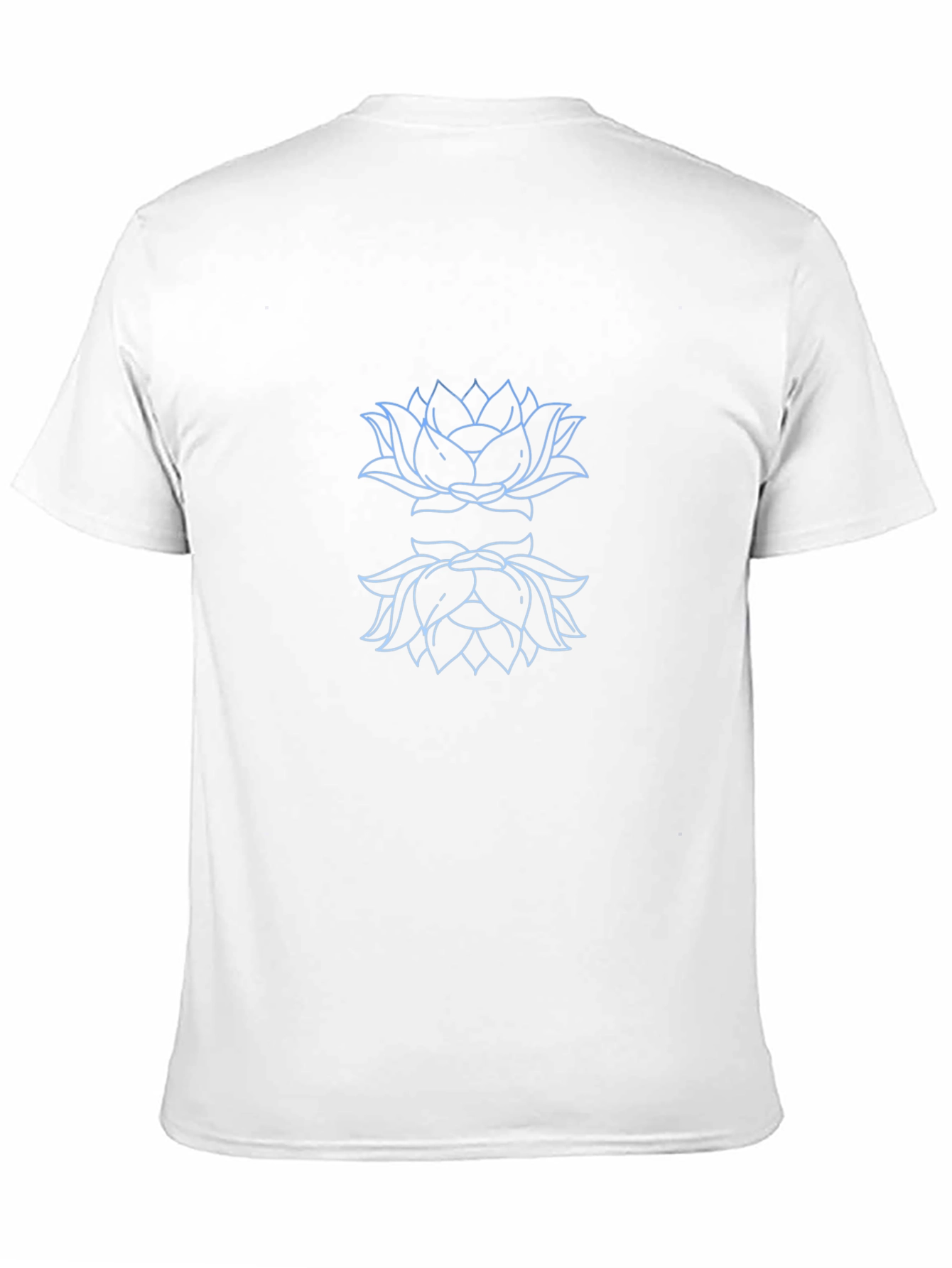 Lotus Outline Graphic Black T-Shirt