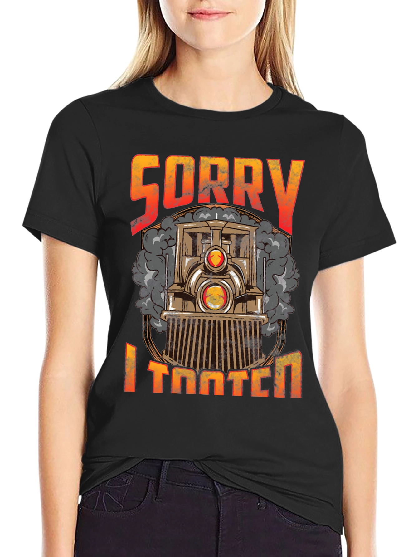 Sorry I Tooted Train Graphic Tee - Funny T-Shirt