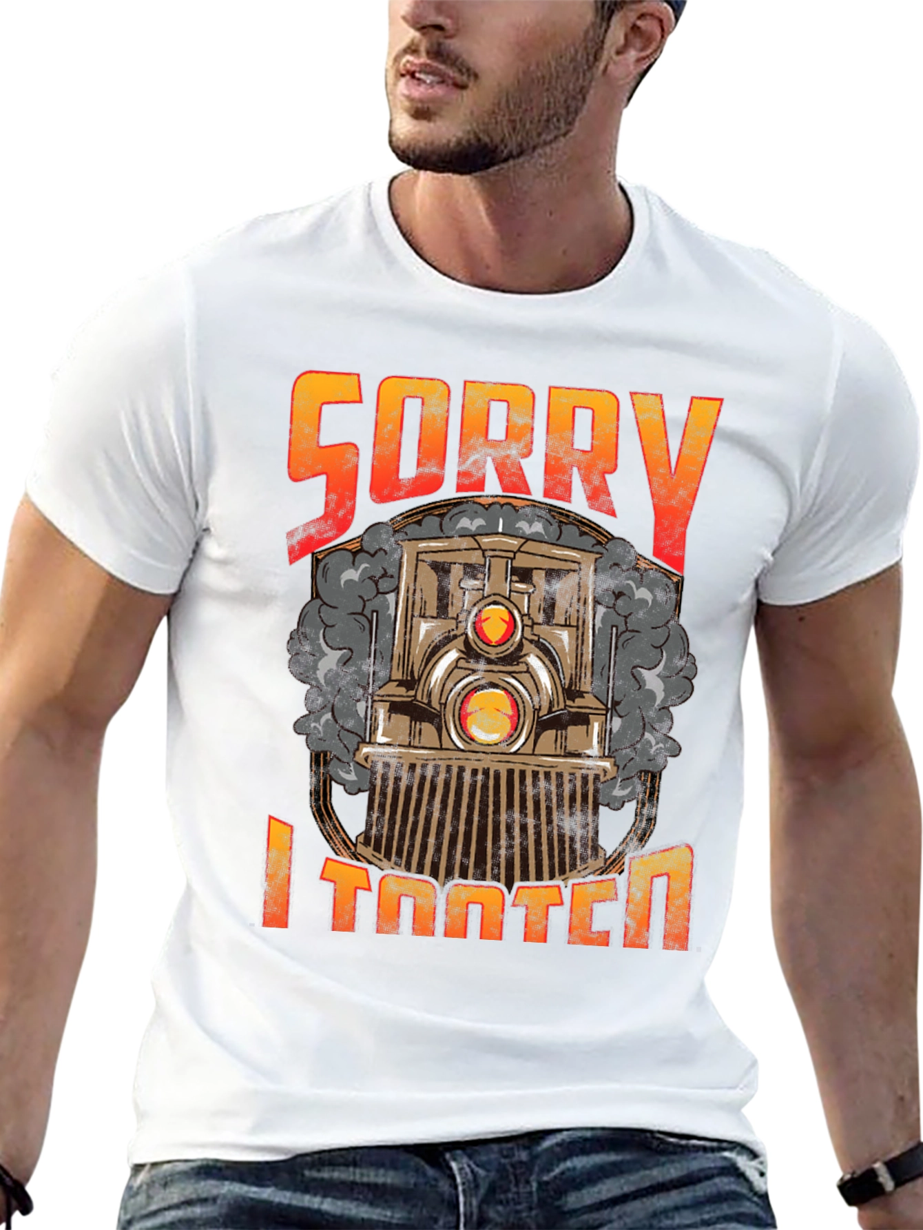 Sorry I Tooted Train Graphic Tee - Funny T-Shirt
