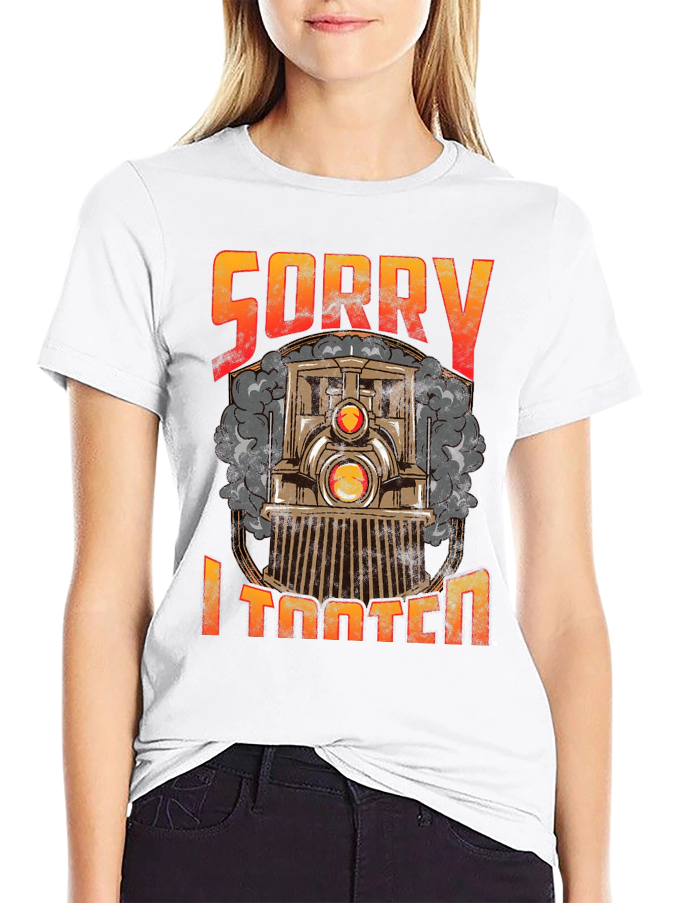 Sorry I Tooted Train Graphic Tee - Funny T-Shirt