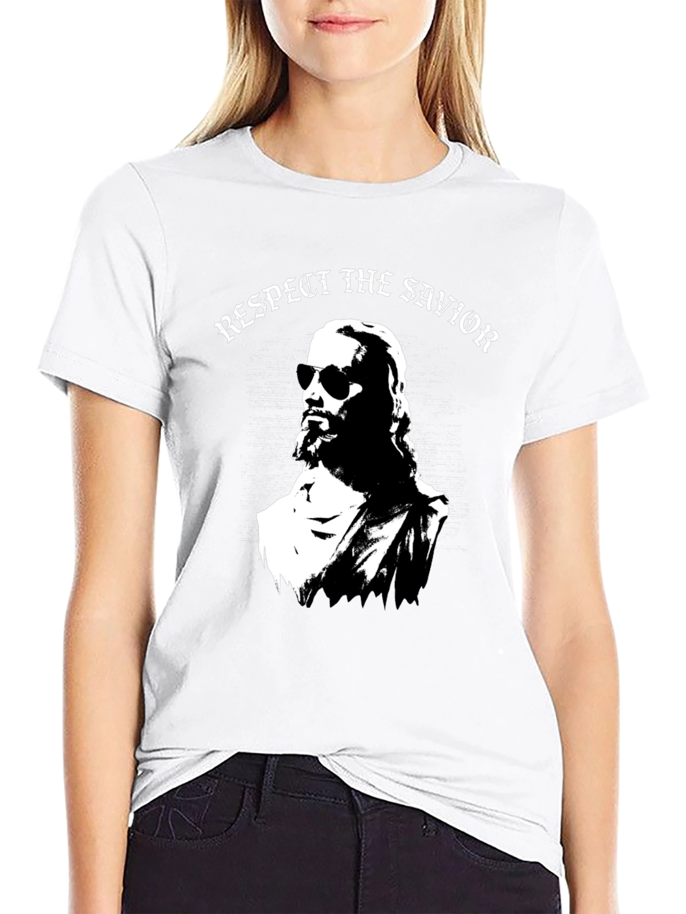 Respect the Savior Graphic T-Shirt - Cool Jesus Design