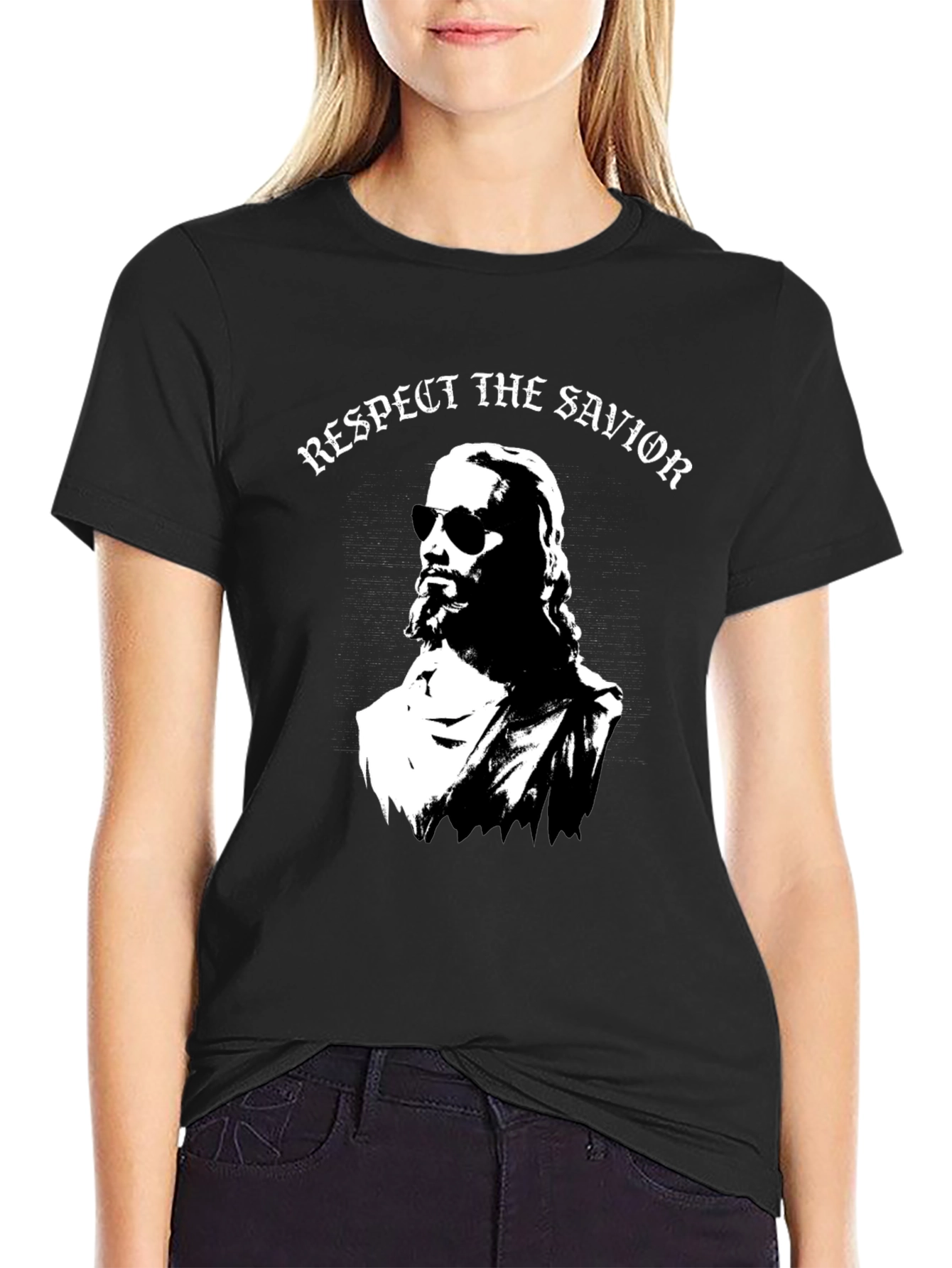 Respect the Savior Graphic T-Shirt - Cool Jesus Design
