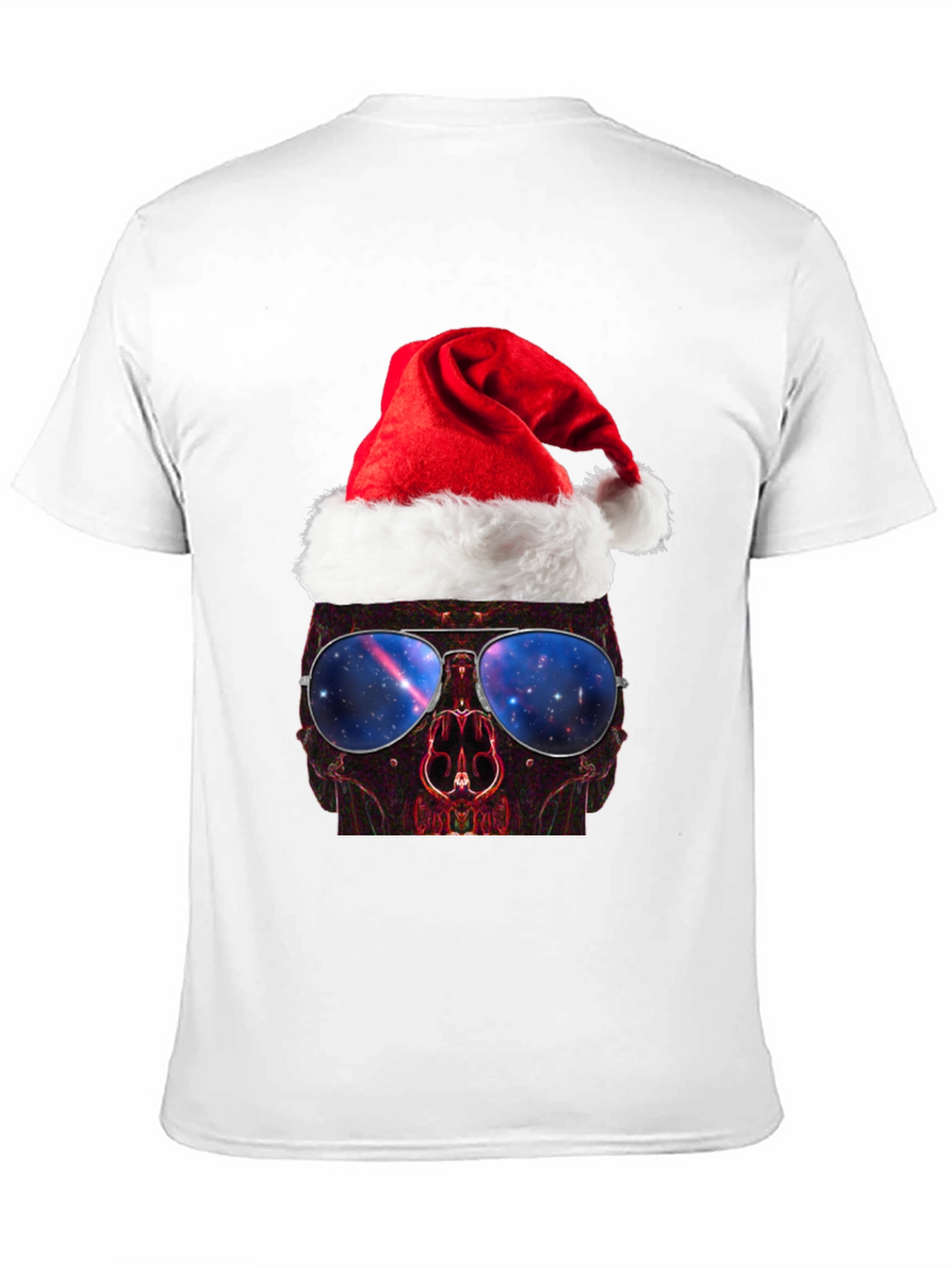 Skull Santa Hat T-Shirt