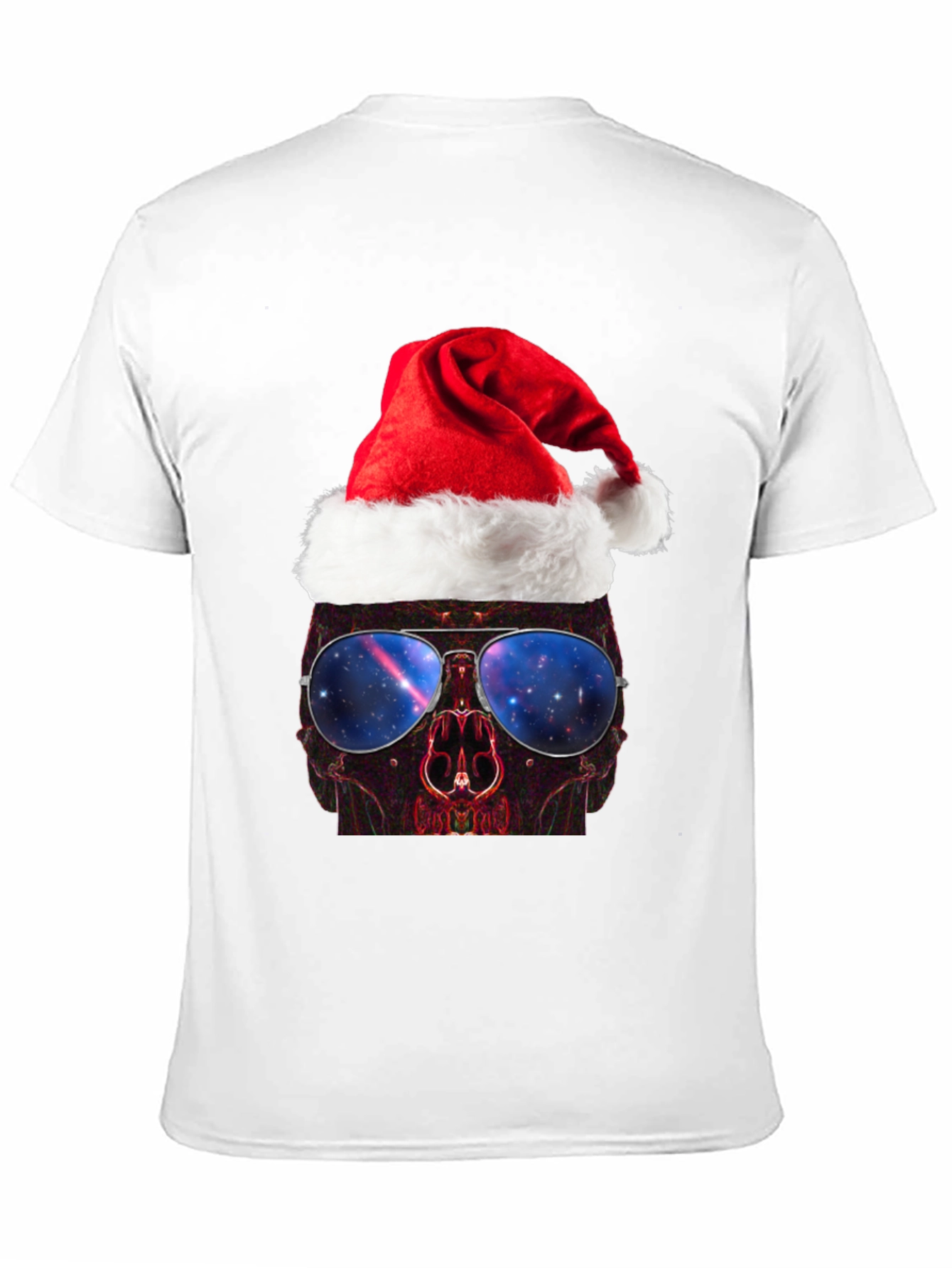 Skull Santa Hat T-Shirt