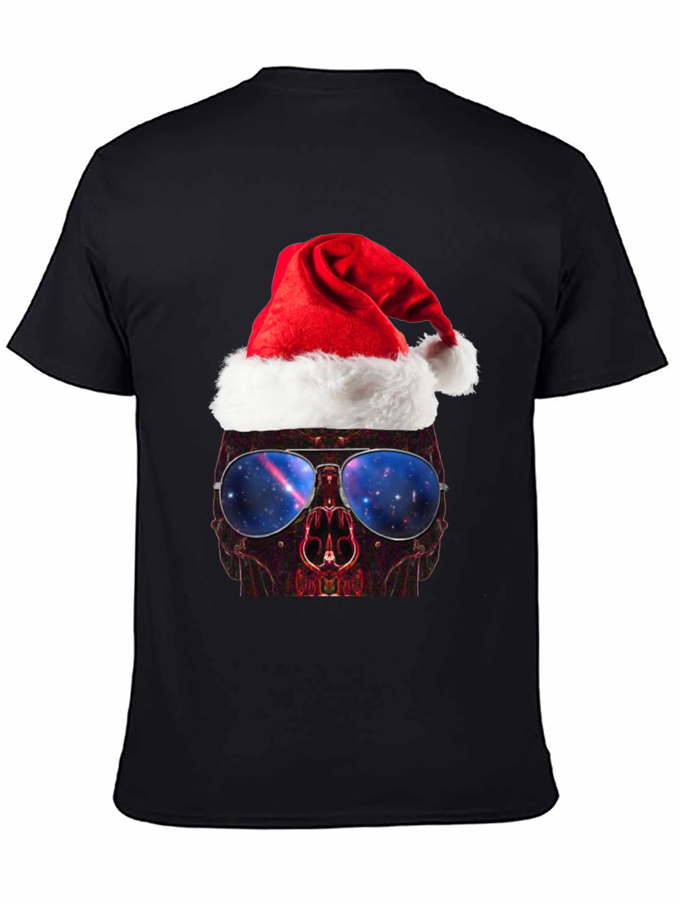 Skull Santa Hat T-Shirt