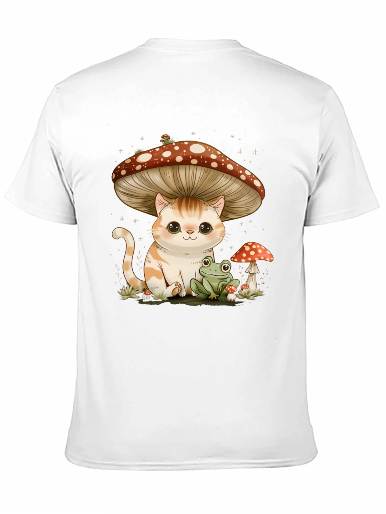 Cat Under Mushroom T-Shirt