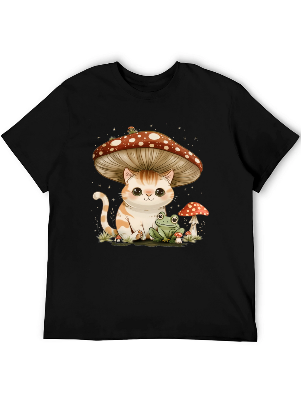 Cat Under Mushroom T-Shirt