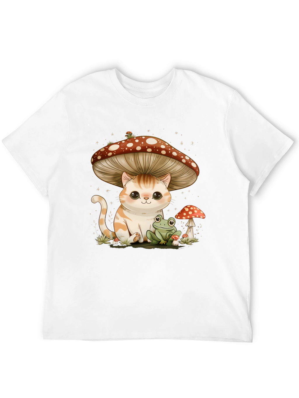 Cat Under Mushroom T-Shirt