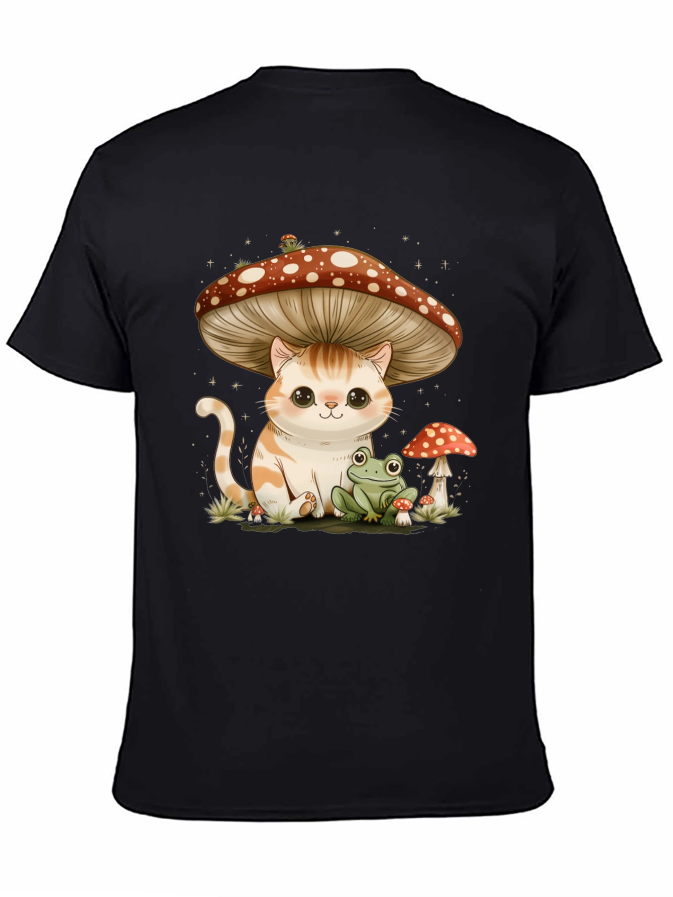 Cat Under Mushroom T-Shirt