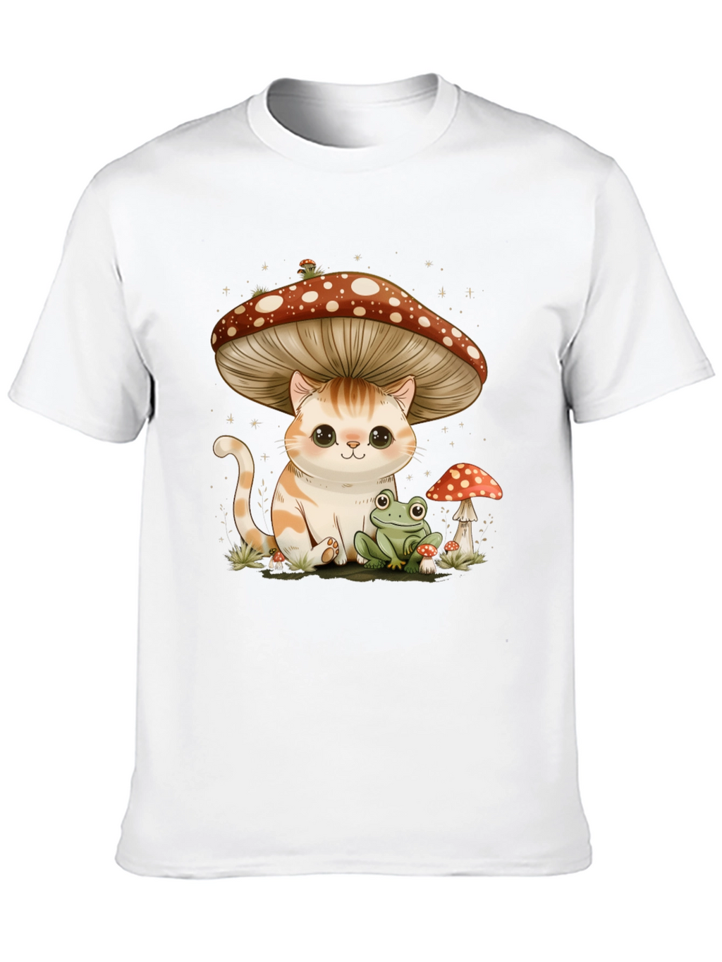 Cat Under Mushroom T-Shirt
