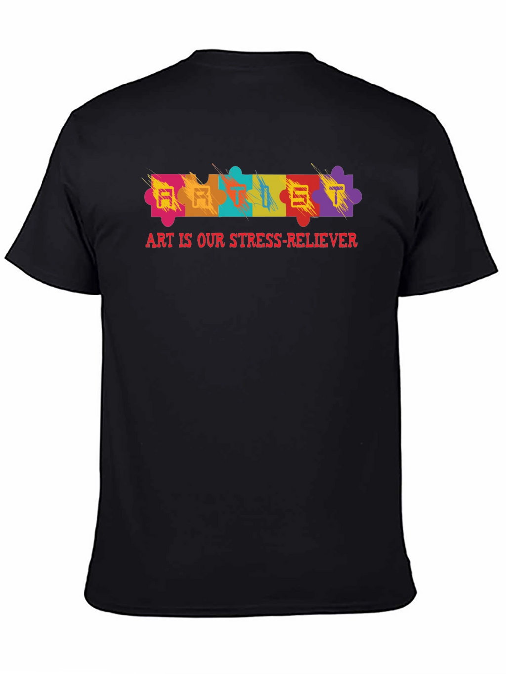 Art Is Our Stress-Reliever Puzzle Piece T-Shirt