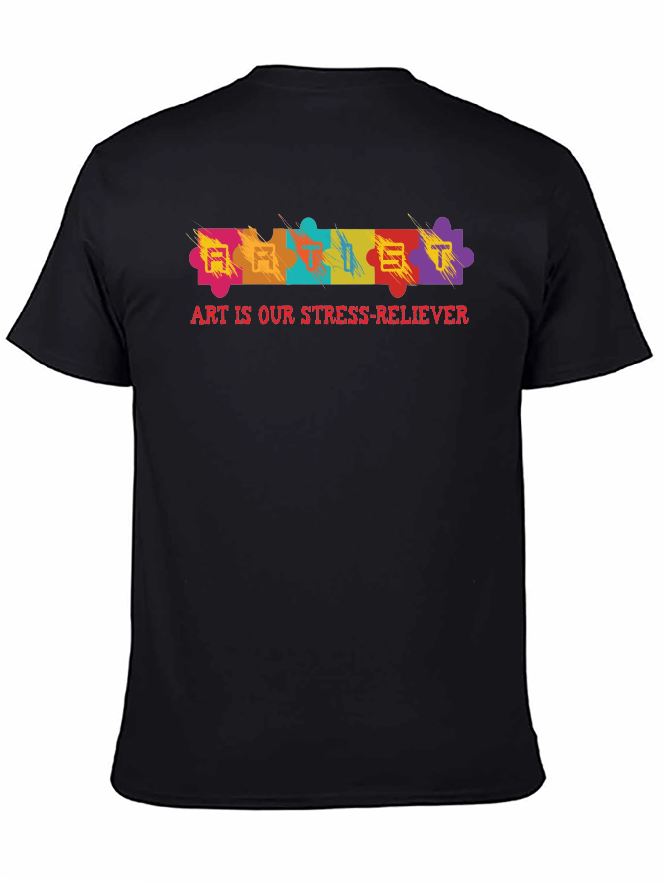 Art Is Our Stress-Reliever Puzzle Piece T-Shirt
