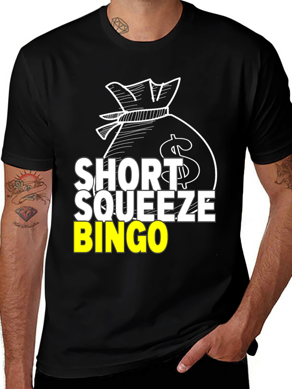 Short Squeeze Bingo Black T-Shirt
