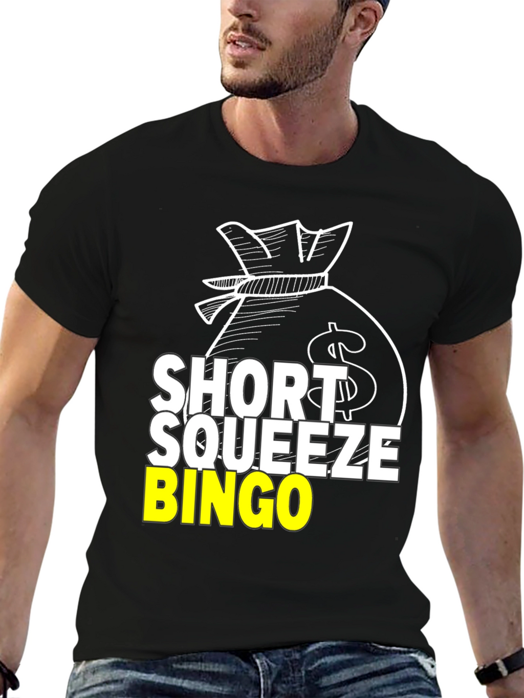 Short Squeeze Bingo Black T-Shirt