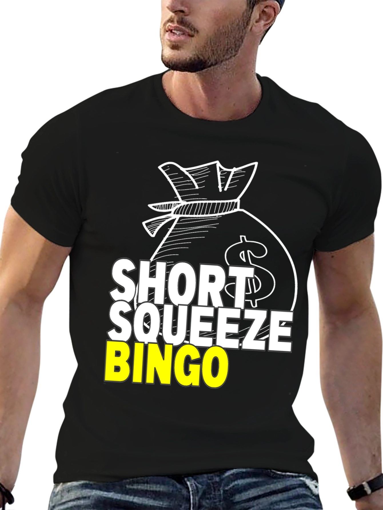 Short Squeeze Bingo Black T-Shirt
