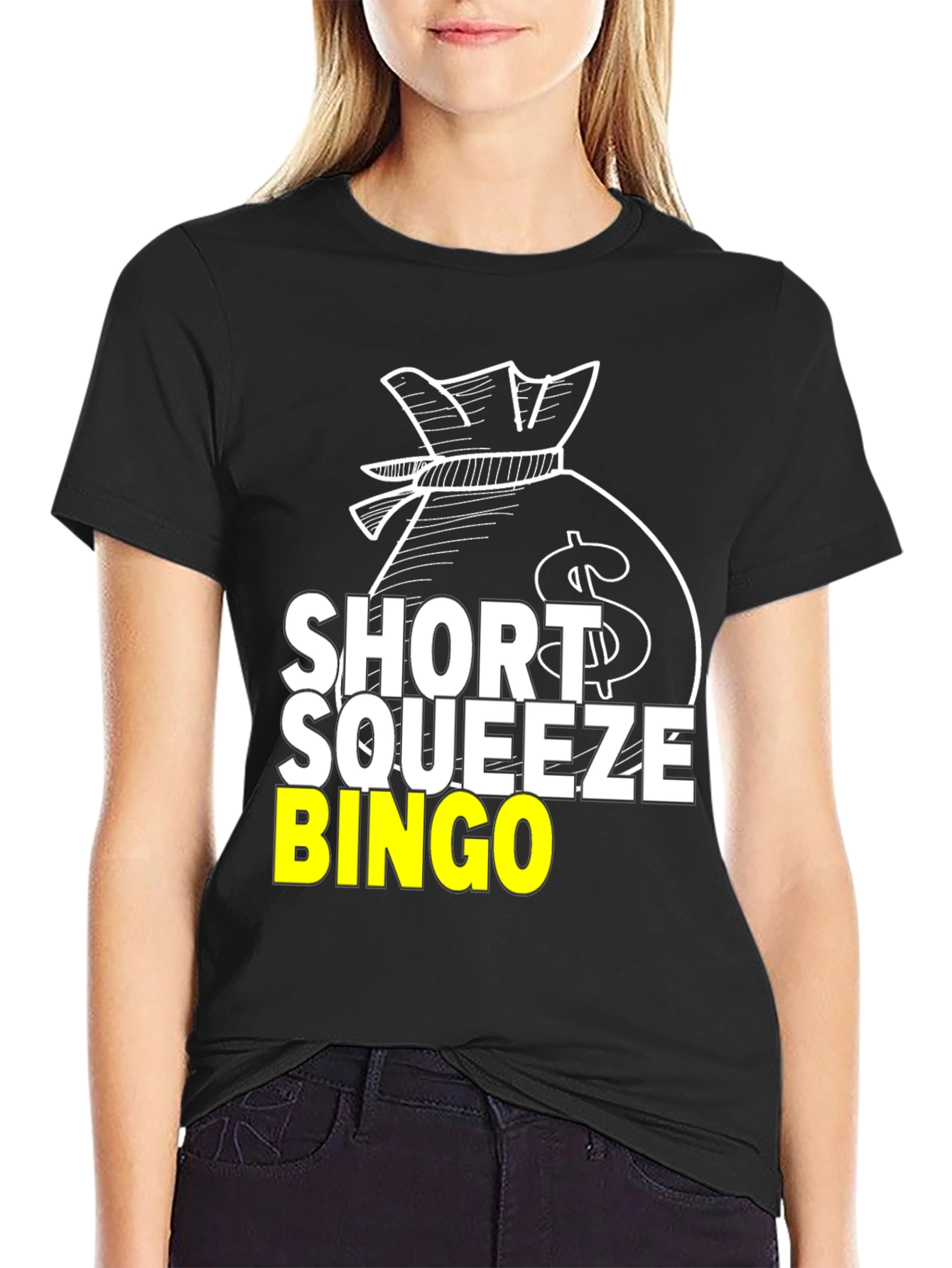 Short Squeeze Bingo Black T-Shirt