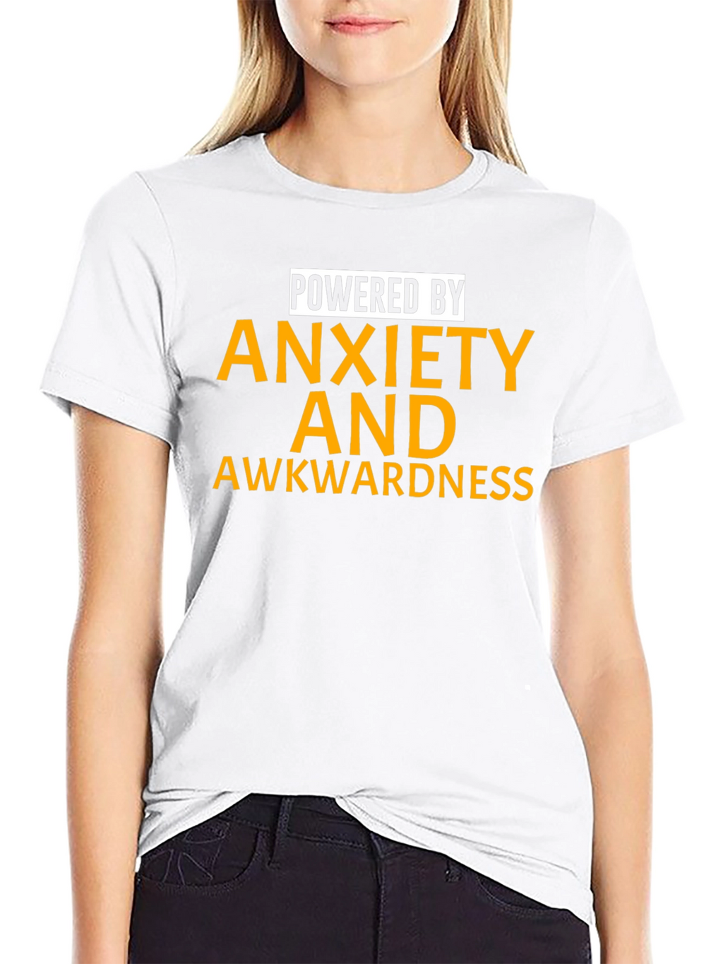 Powered by Anxiety and Awkwardness T-Shirt