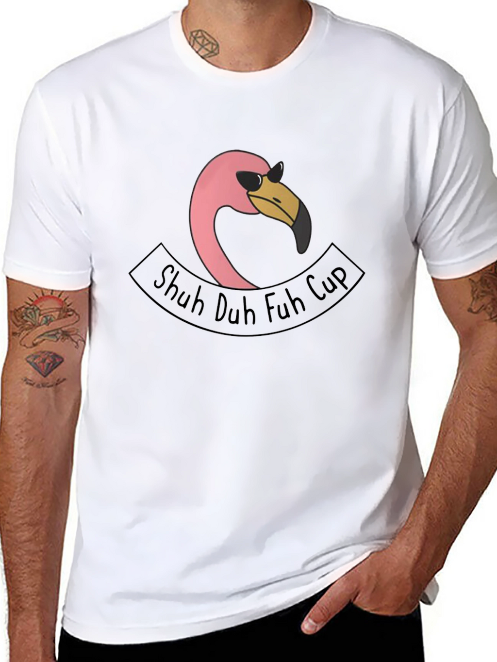 Shuh Duh Fuh Cup Flamingo T-Shirt