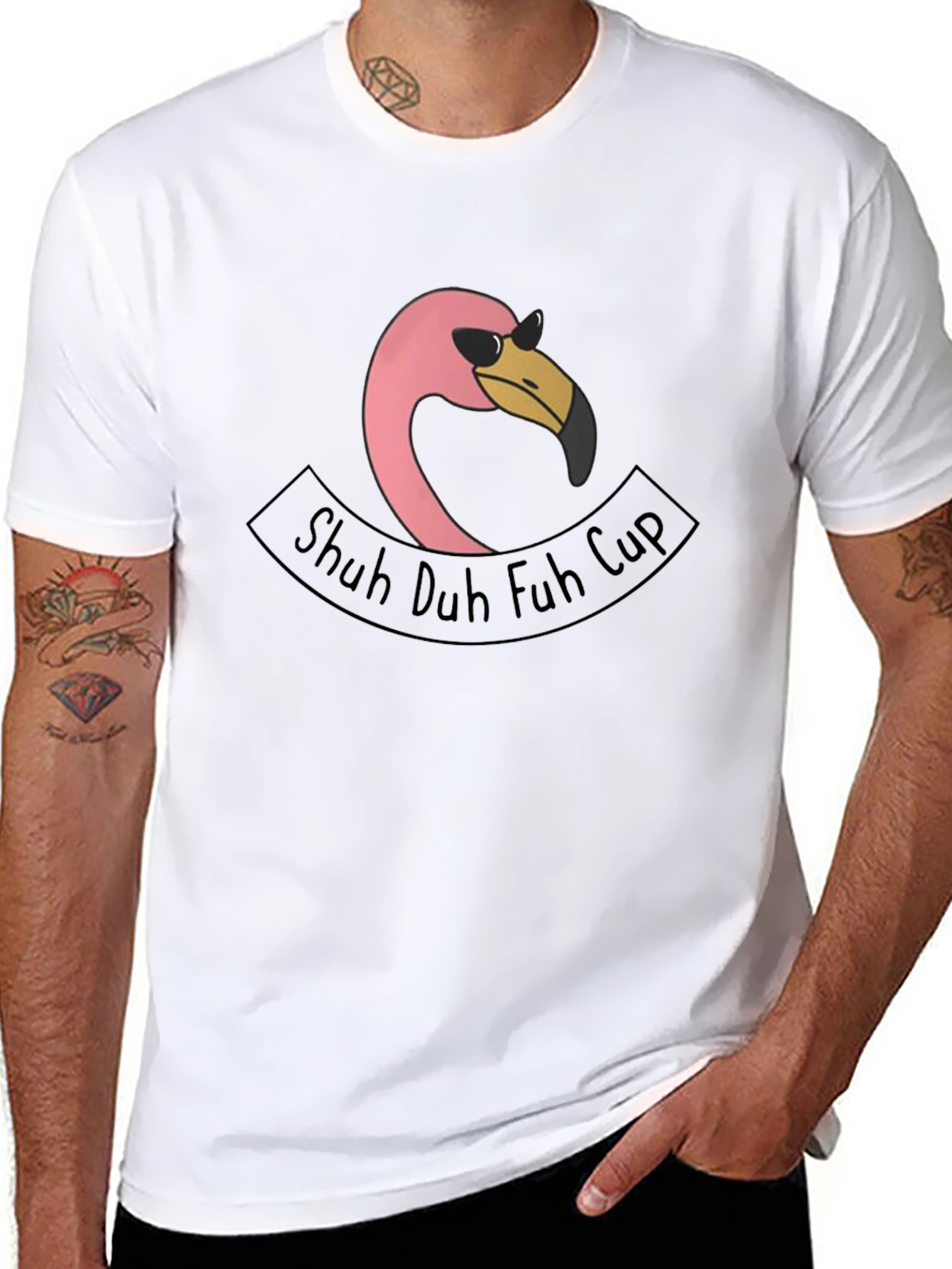 Shuh Duh Fuh Cup Flamingo T-Shirt