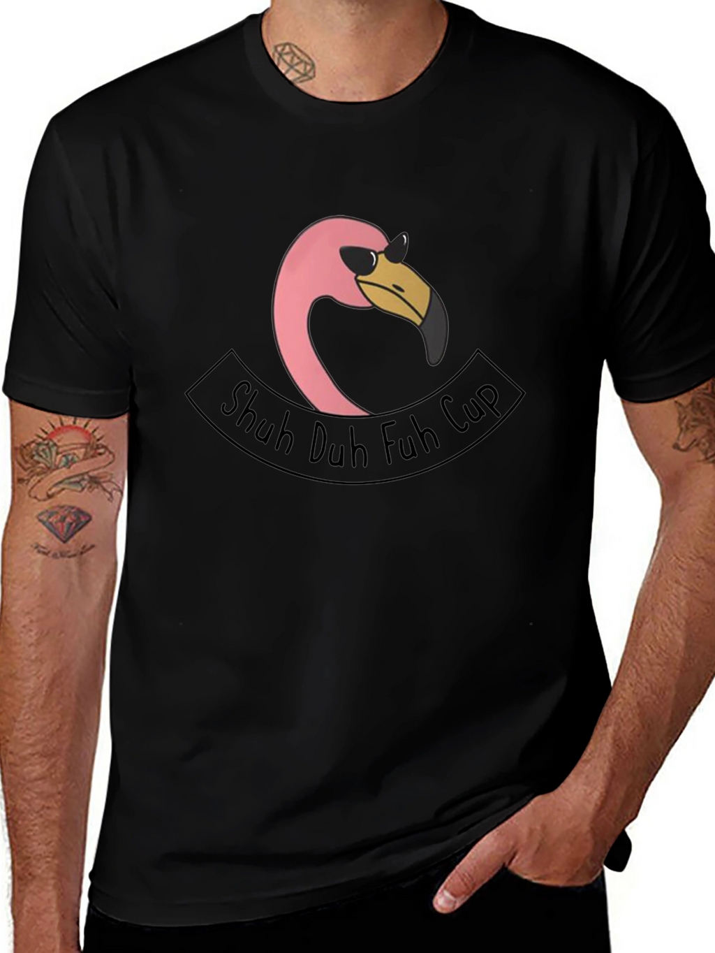 Shuh Duh Fuh Cup Flamingo T-Shirt