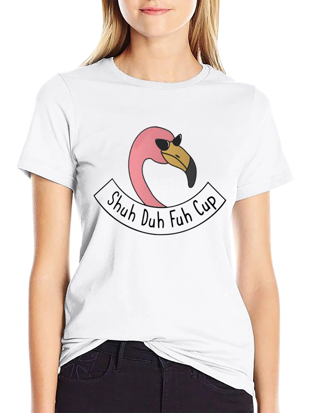 Shuh Duh Fuh Cup Flamingo T-Shirt