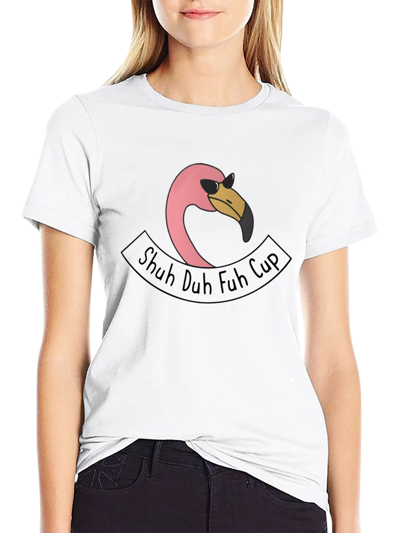 Shuh Duh Fuh Cup Flamingo T-Shirt