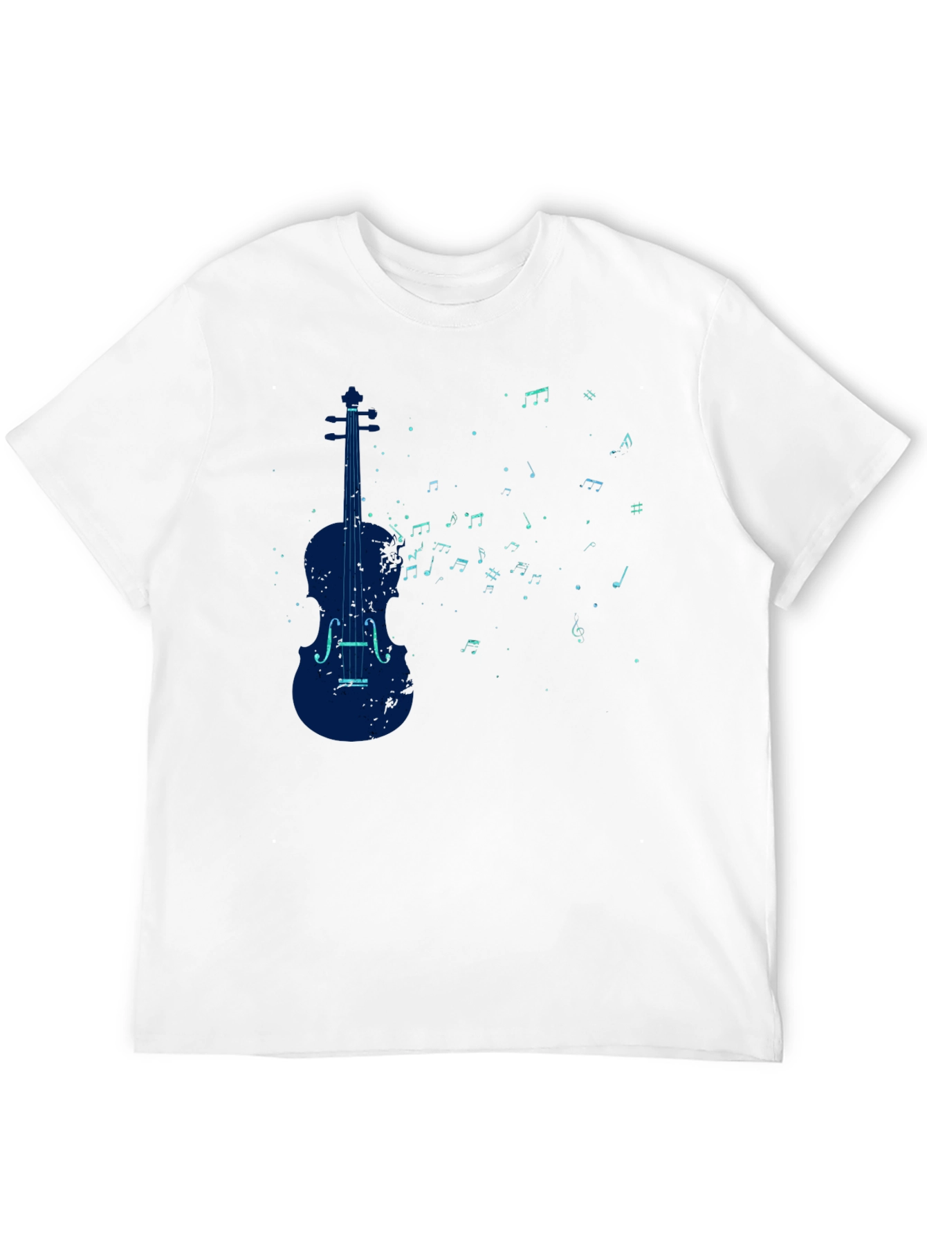 Violin Music Notes Graphic T-Shirt