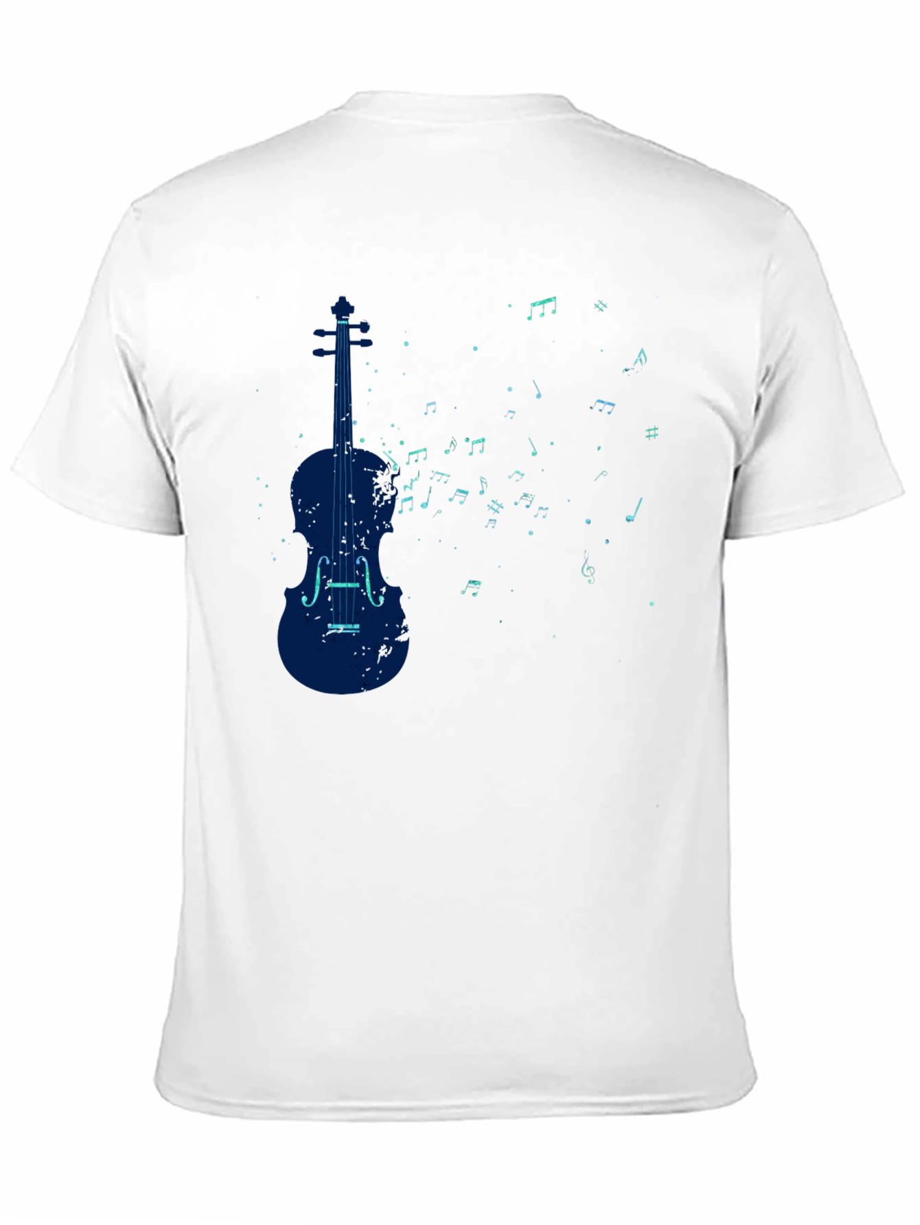 Violin Music Notes Graphic T-Shirt