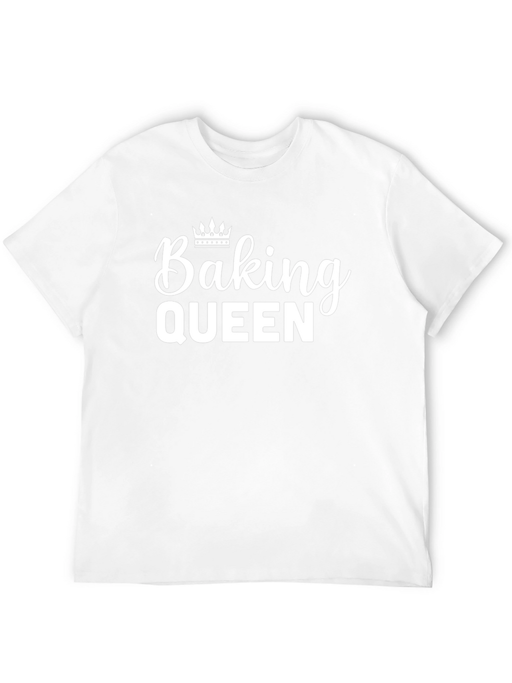 Baking Queen Black T-Shirt with Crown