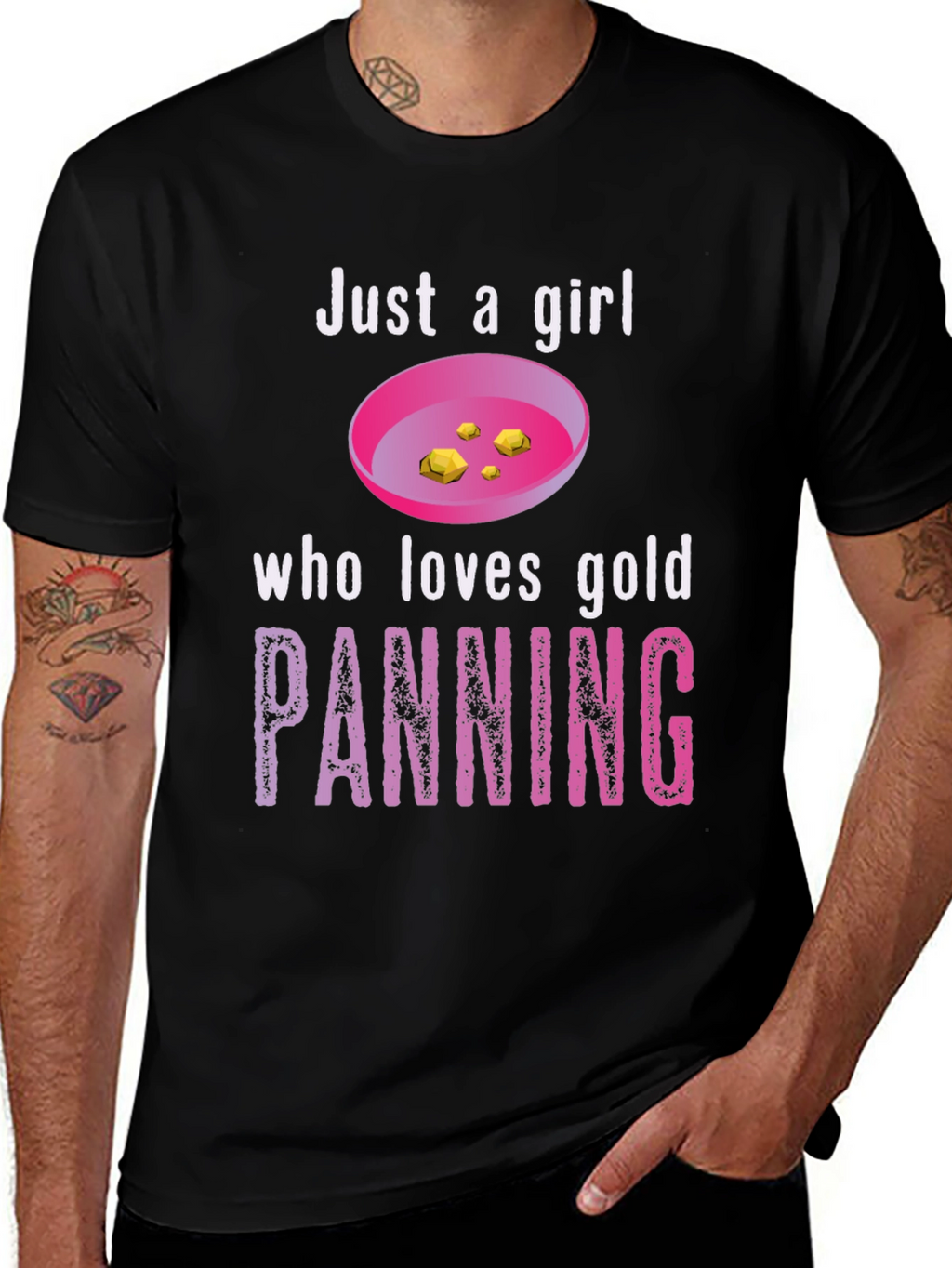 Just a Girl Who Loves Gold Panning T-Shirt