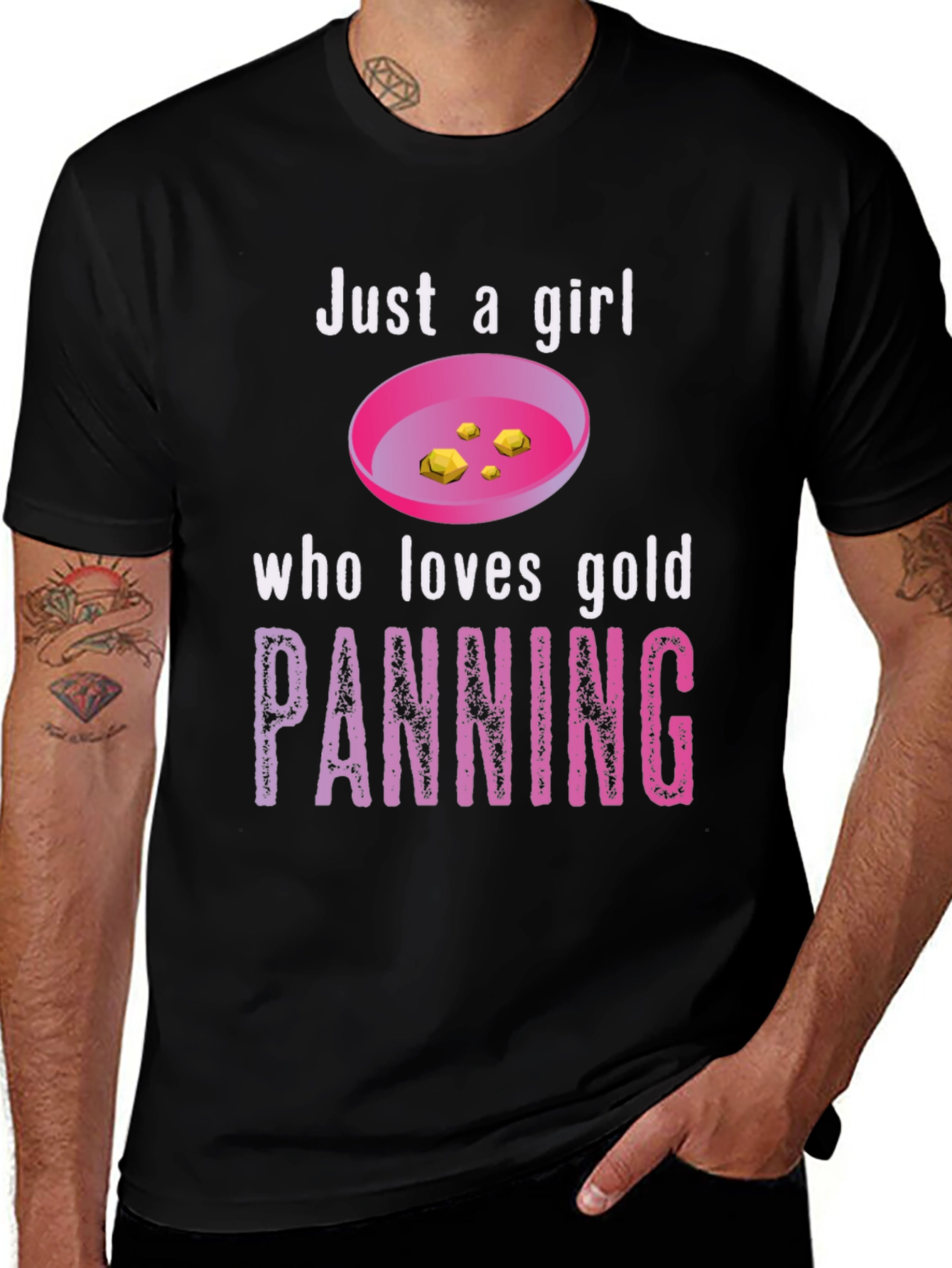Just a Girl Who Loves Gold Panning T-Shirt