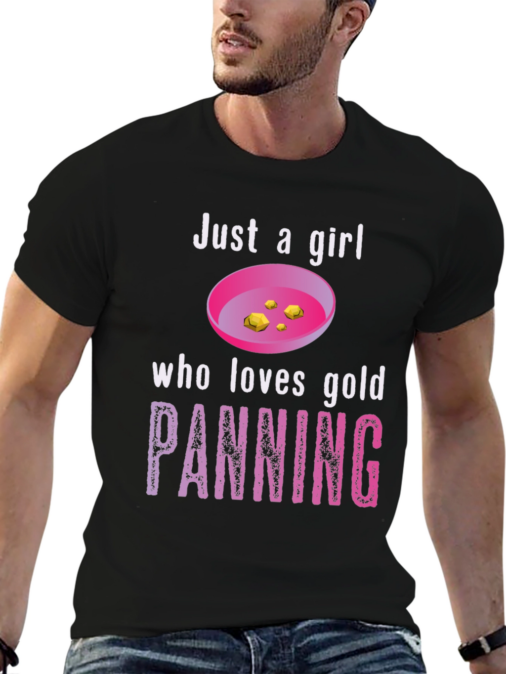 Just a Girl Who Loves Gold Panning T-Shirt
