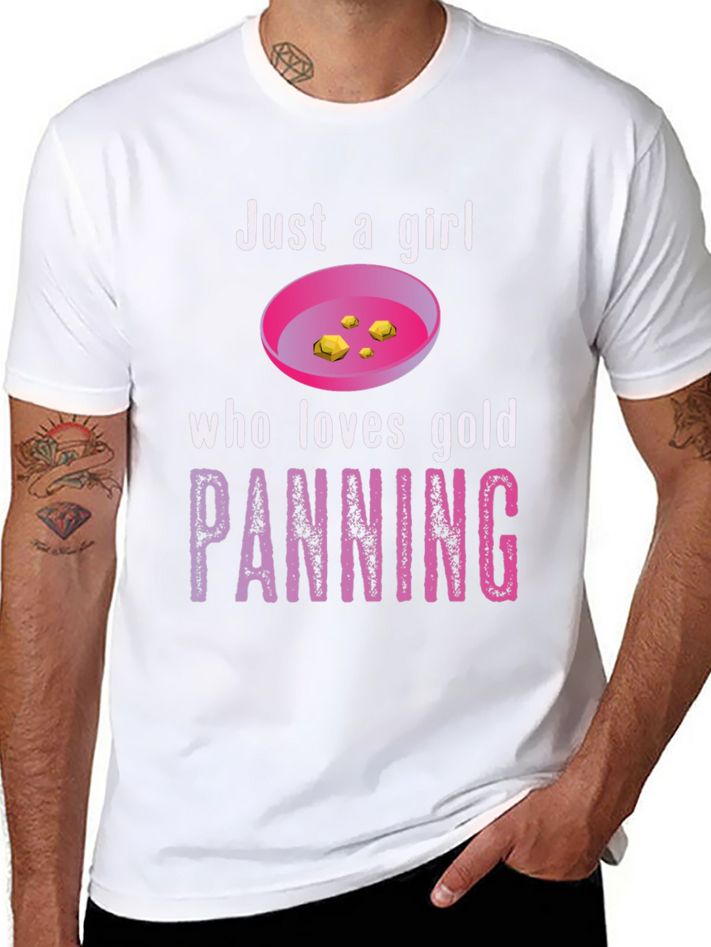 Just a Girl Who Loves Gold Panning T-Shirt