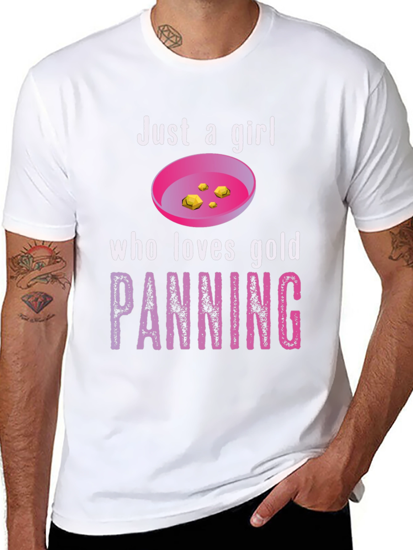 Just a Girl Who Loves Gold Panning T-Shirt