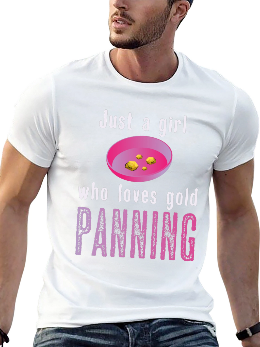 Just a Girl Who Loves Gold Panning T-Shirt