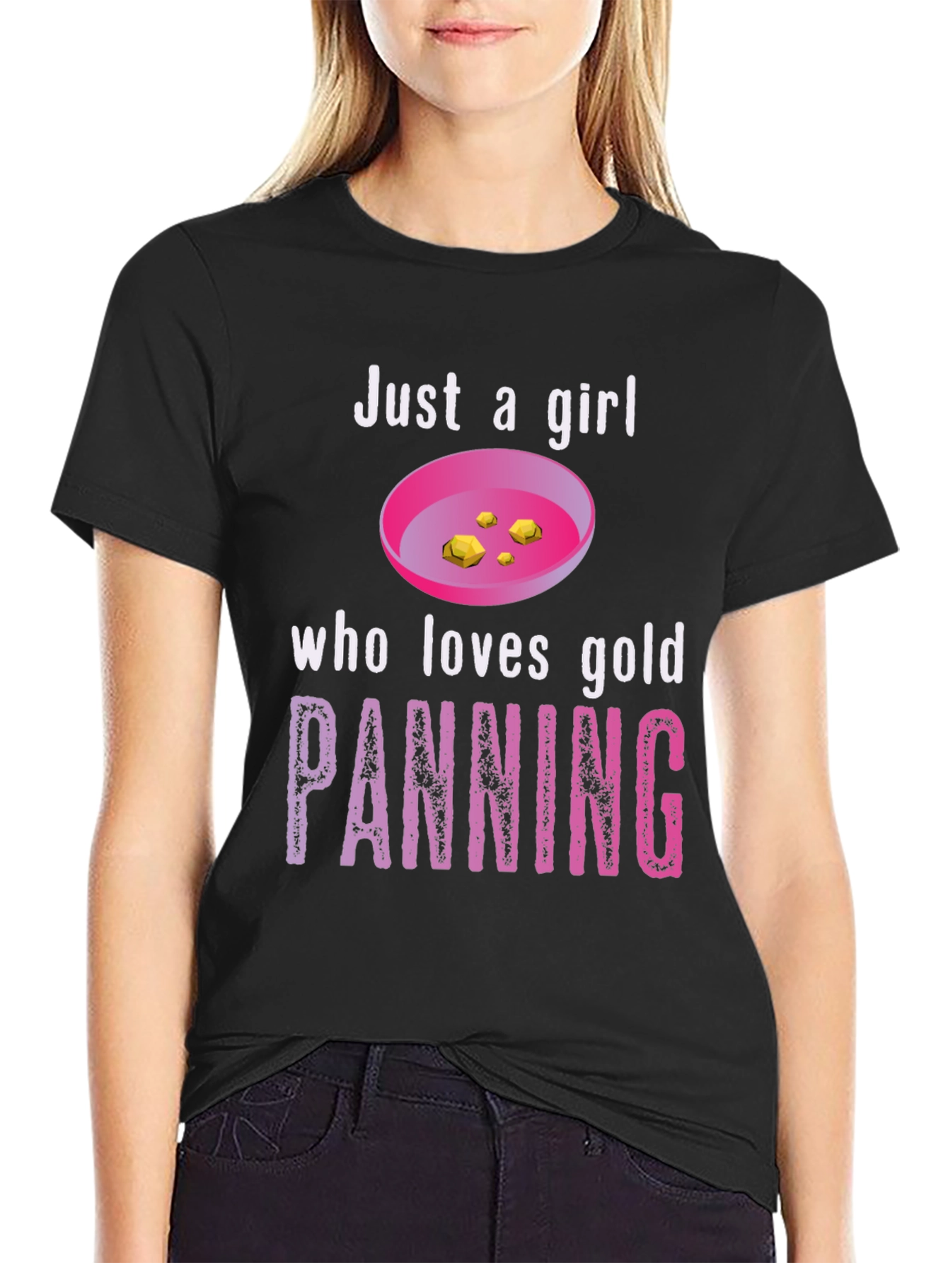 Just a Girl Who Loves Gold Panning T-Shirt