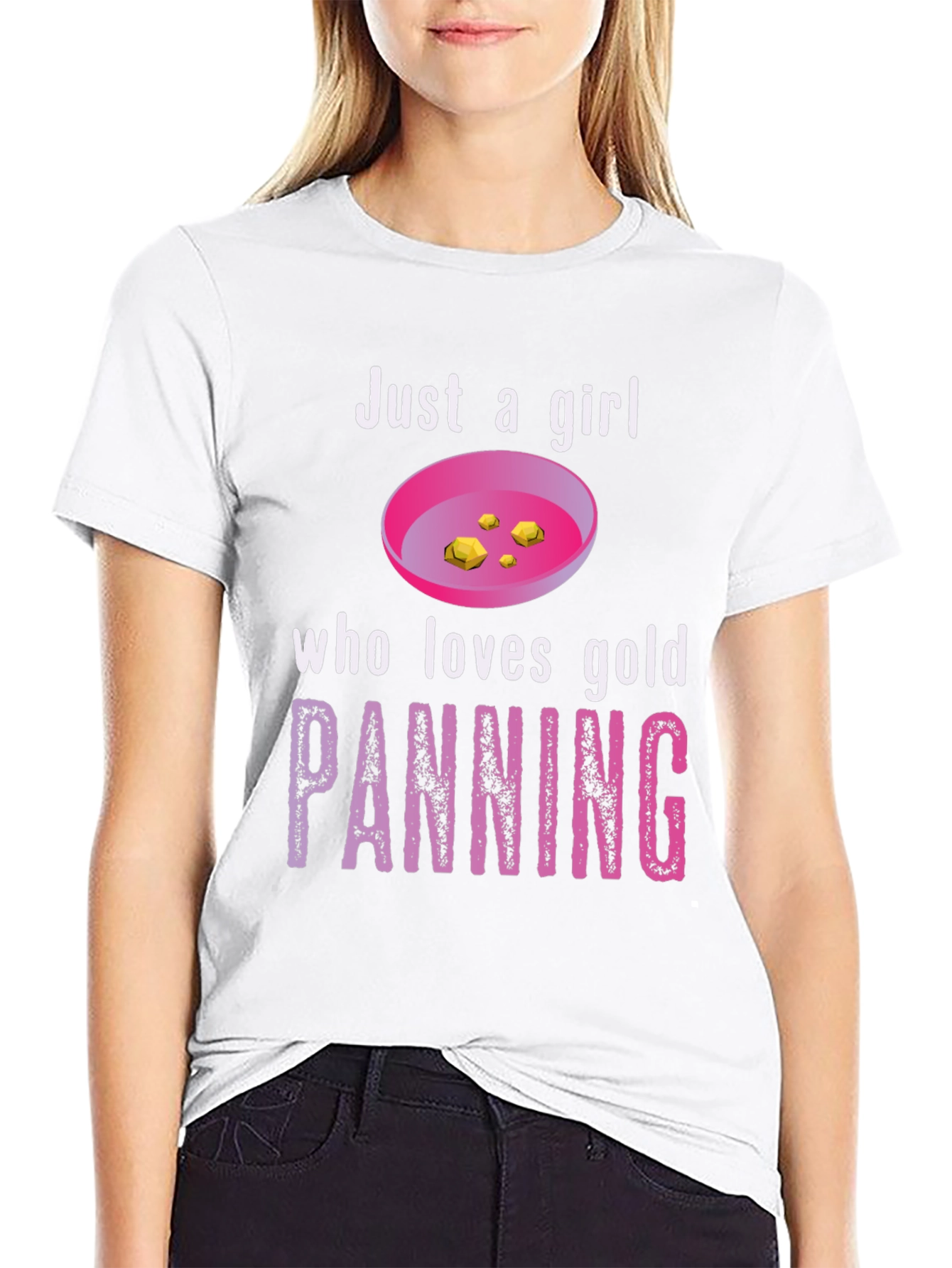 Just a Girl Who Loves Gold Panning T-Shirt