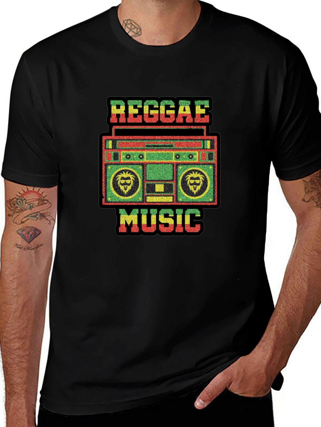 Reggae Music Black T-Shirt