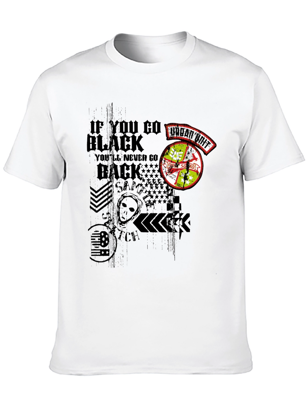 Urban Unit Black Graphic Print T-Shirt