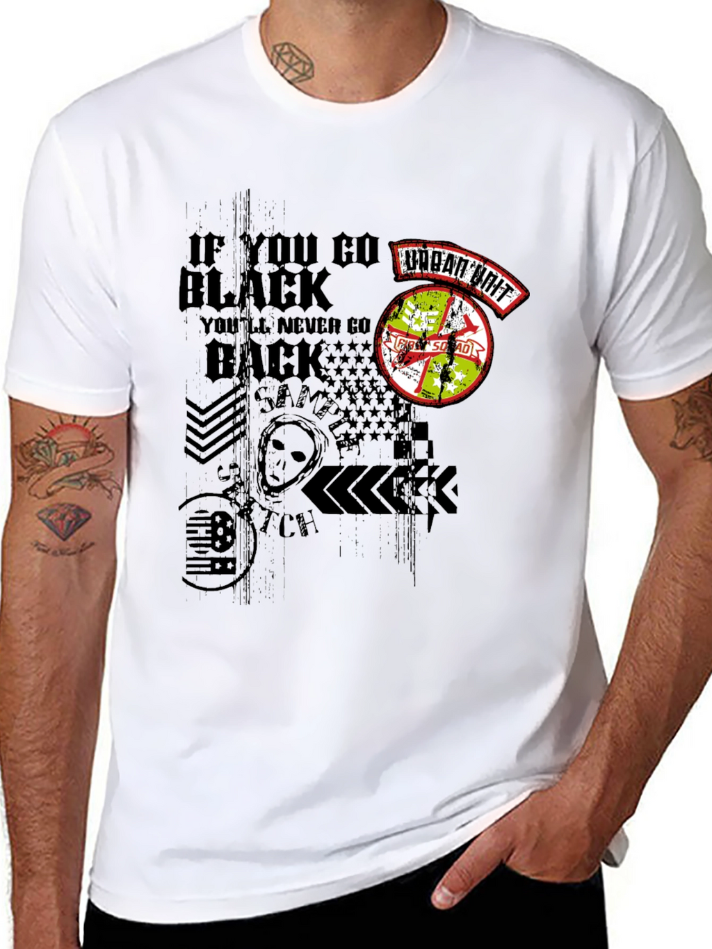 Urban Unit Black Graphic Print T-Shirt