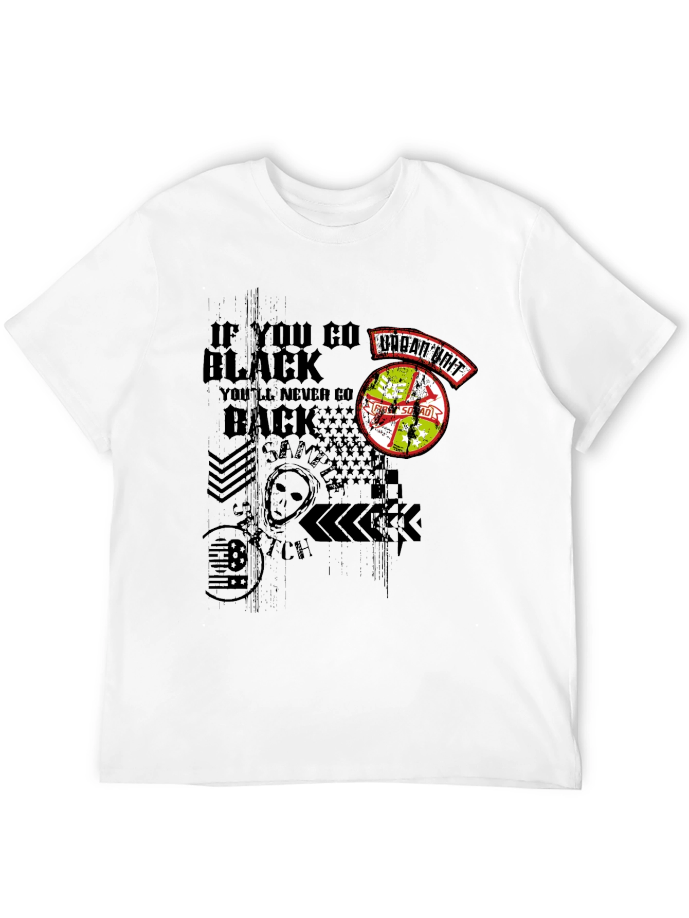 Urban Unit Black Graphic Print T-Shirt