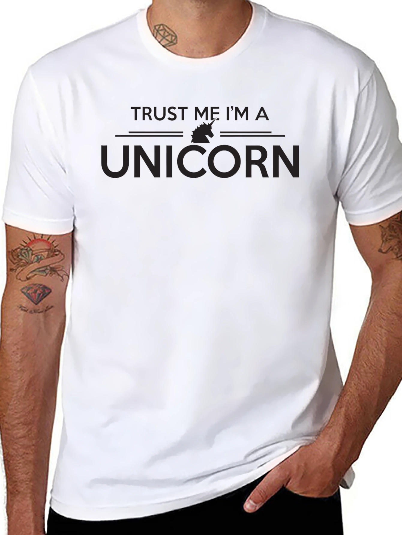 Trust Me Im A Unicorn T-Shirt - Black