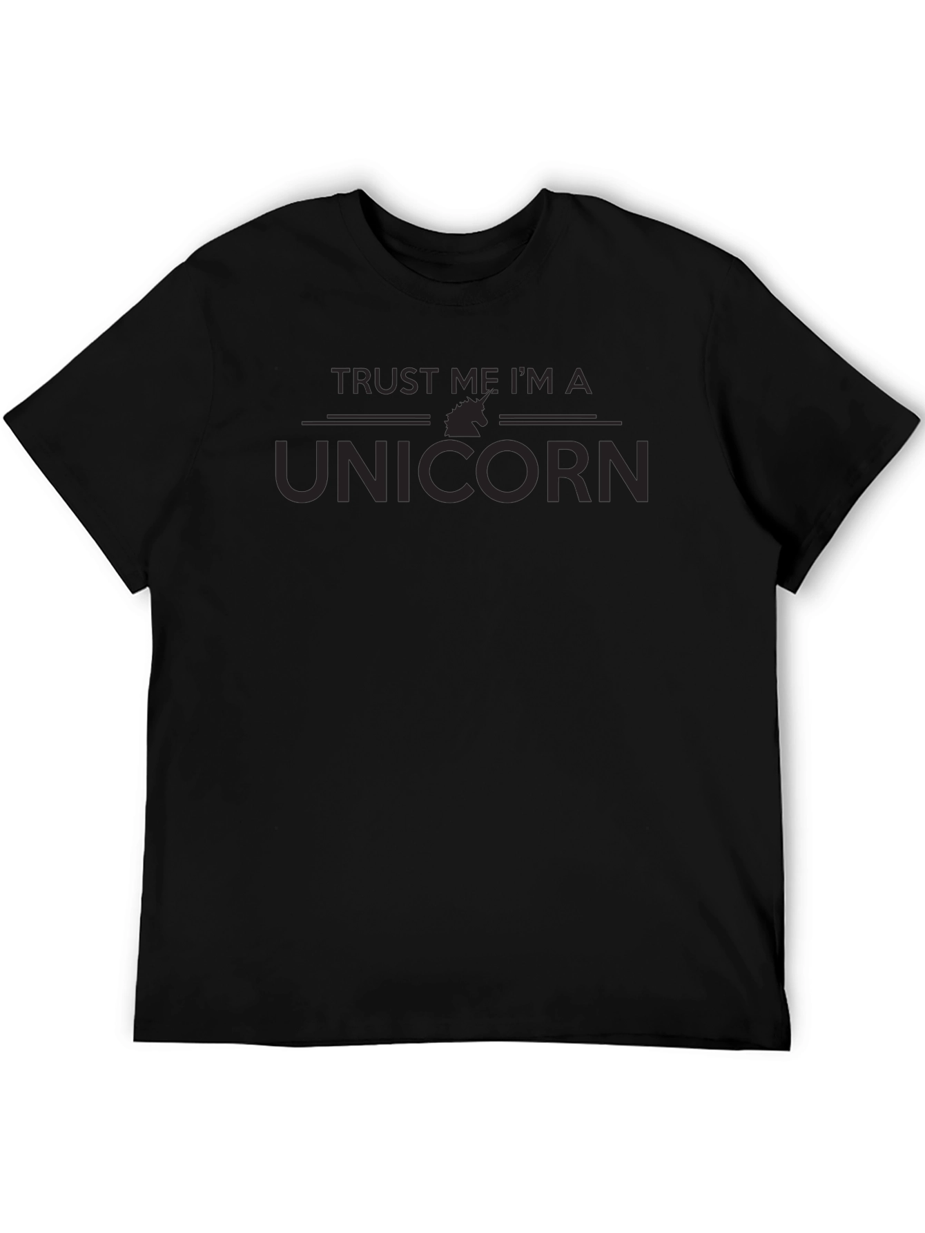 Trust Me Im A Unicorn T-Shirt - Black