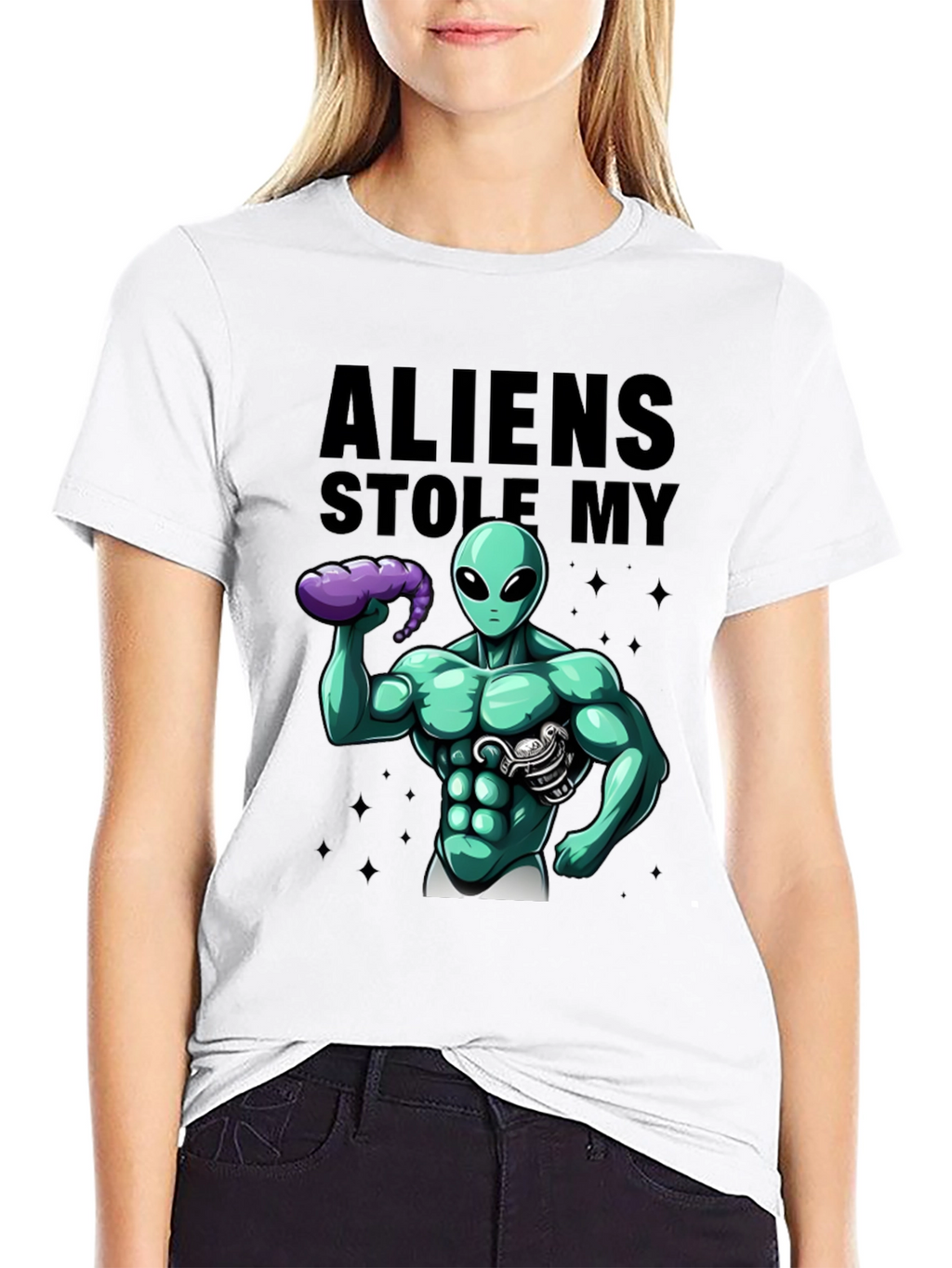 Aliens Stole My 6-Pack T-Shirt