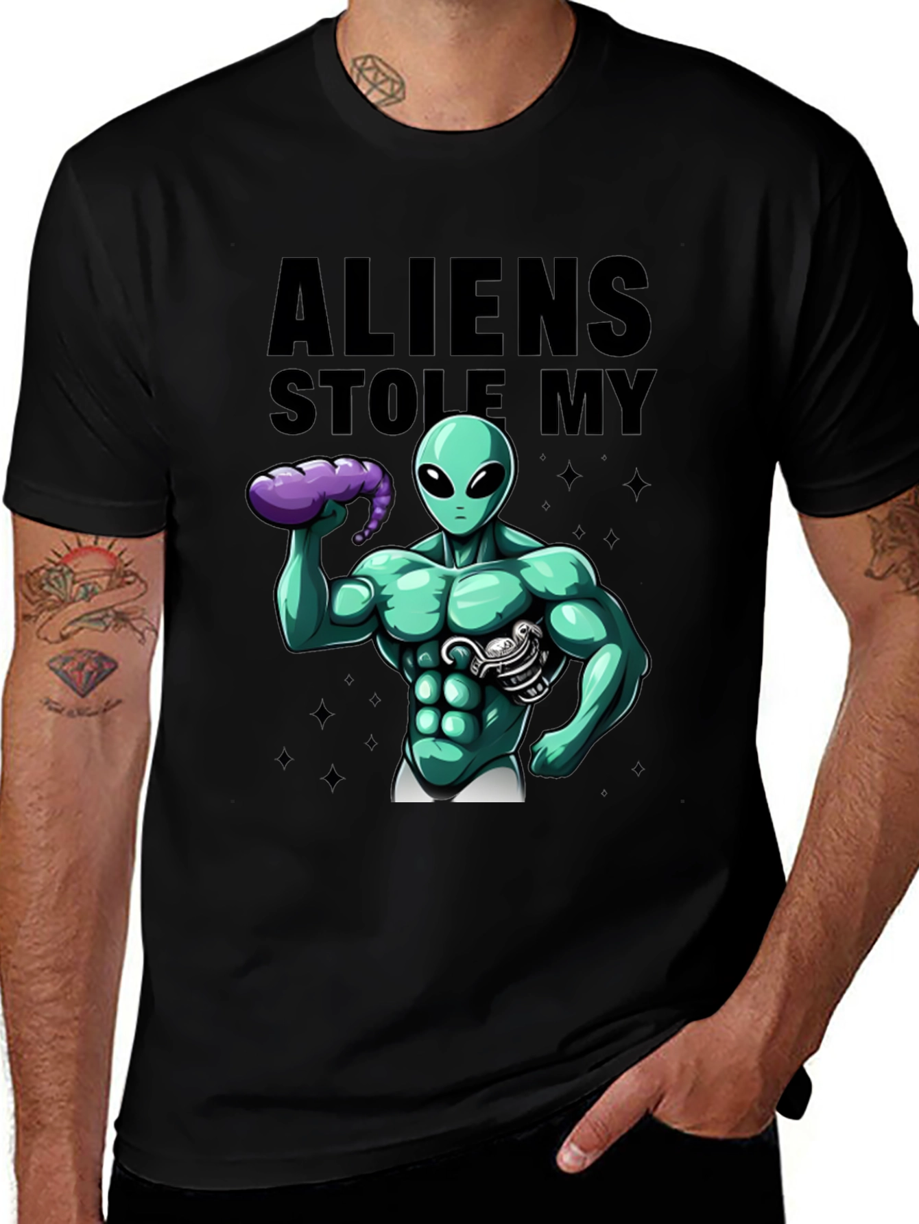 Aliens Stole My 6-Pack T-Shirt