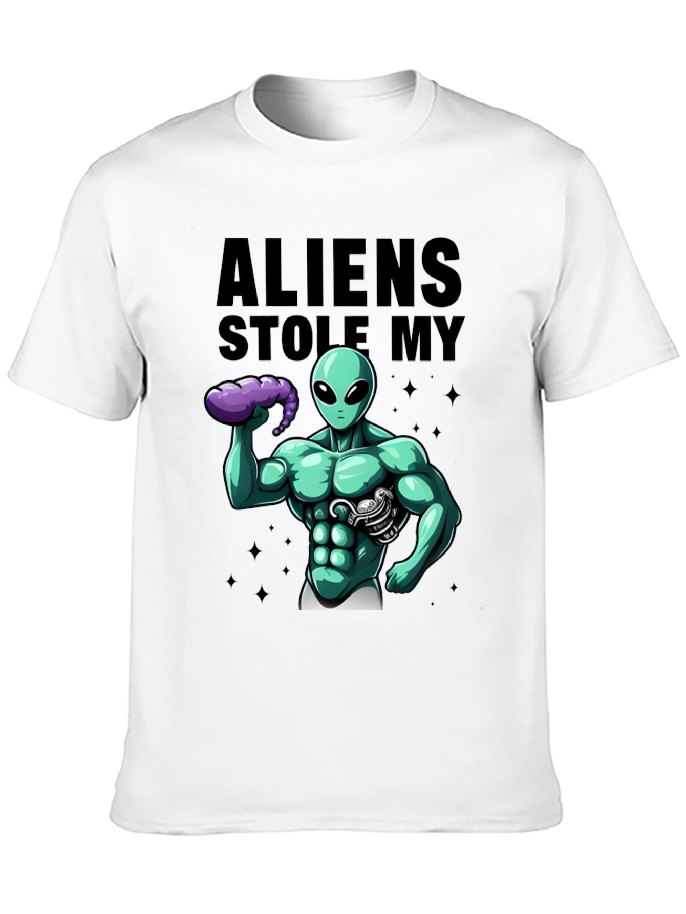 Aliens Stole My 6-Pack T-Shirt