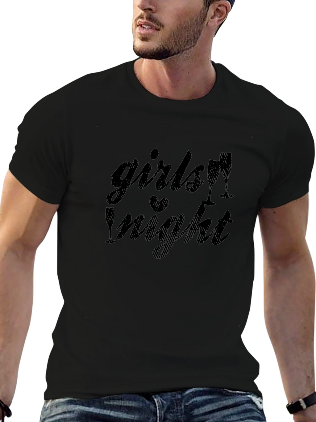Girls Night Out Tee - Black Graphic T-Shirt