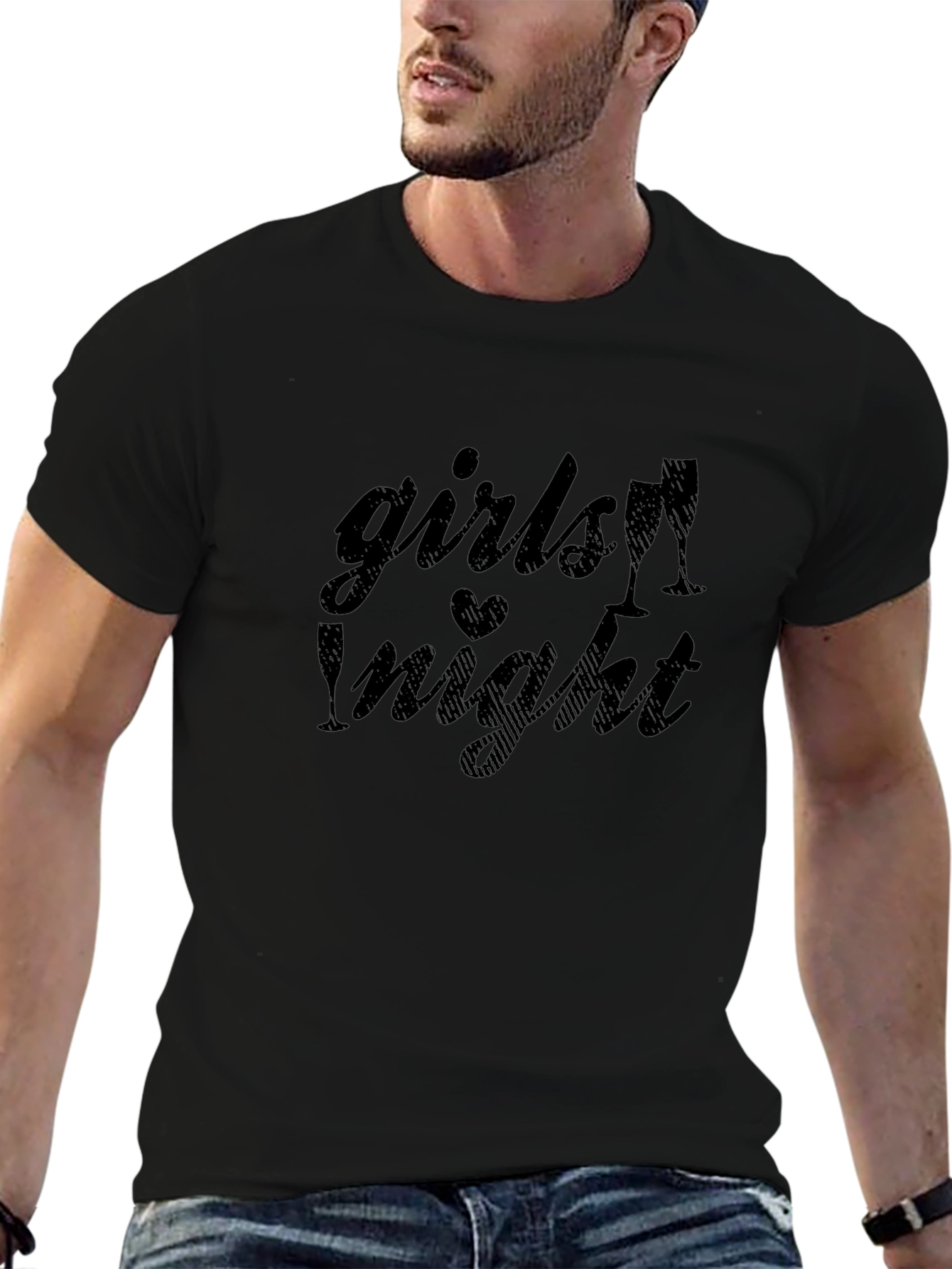 Girls Night Out Tee - Black Graphic T-Shirt
